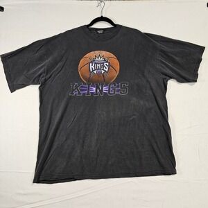 Sacramento Kings Vintage Basketball T Shirt Mens XXL NBA Beam Street Purple